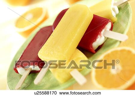 Mixed Fruit iced lollipops View Large Photo Image Stock Image - Mixed Fruit iced lollipops. Fotosearch