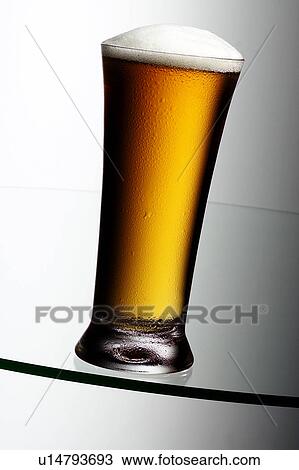 Stock Image - One lager beer. Fotosearch