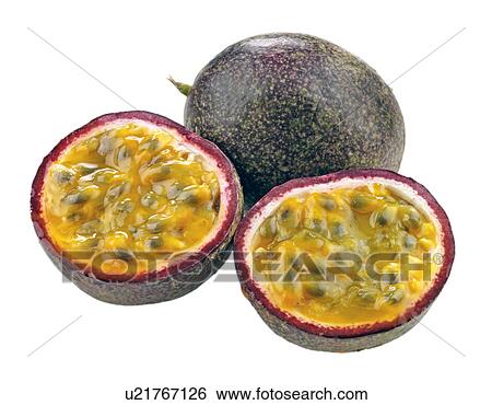 Stock Photograph - Passion Fruit Cut Out. Fotosearch