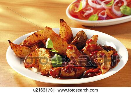 Stock Image - potato wedges. Fotosearch