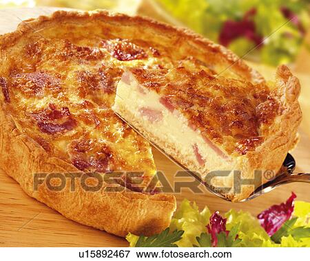 Quiche Lorraine - Non Exclusive View Large Photo Image Stock Photo - Quiche Lorraine - Non Exclusive. Fotosearch