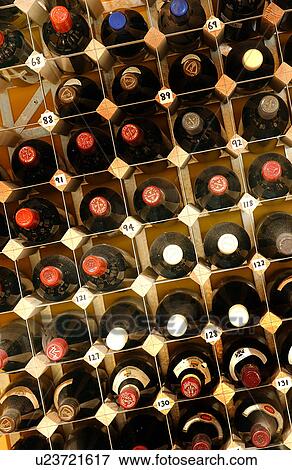 Stock Photo - Racked wine. Fotosearch