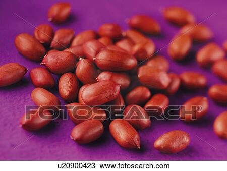 Stock Image - Red Skin Peanuts - Non Exclusive. Fotosearch