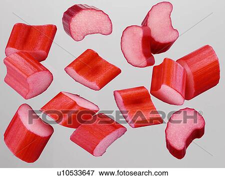 Stock Photo - Rhubarb Segments - Non Exclusive. Fotosearch