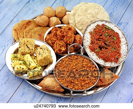 Stock Image - Selection of Indian Foods - Non Exclusive. Fotosearch