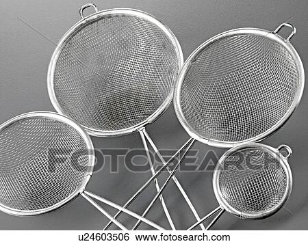 Sieves - Non Exclusive View Large Photo Image Stock Photograph - Sieves - Non Exclusive. Fotosearch