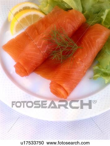Smoked salmon View Large Photo Image Stock Image - Smoked salmon. Fotosearch
