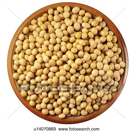 Stock Photo - Soya Beans on White - Non Exclusive. Fotosearch
