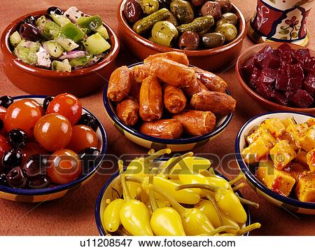 Spanish Tapas Selection - Non Exclusive View Large Photo Image Stock Photo - Spanish Tapas Selection - Non Exclusive. Fotosearch