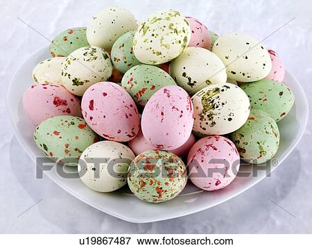 Stock Photo - Speckled Easter Eggs - Non Exclusive. Fotosearch