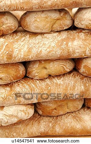 Stacks of ciabatta bread View Large Photo Image Stock Image - Stacks of ciabatta bread. Fotosearch