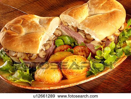Steak Sandwich- Non Exclusive View Large Photo Image Stock Photo - Steak Sandwich- Non Exclusive. Fotosearch