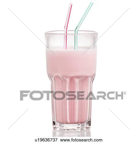 Strawberry milkshake View Large Photo Image Stock Photo - Strawberry milkshake. Fotosearch