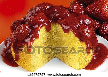 Strawberry Steam Pudding - Non Exclusive View Large Photo Image Stock Photo - Strawberry Steam Pudding - Non Exclusive. Fotosearch