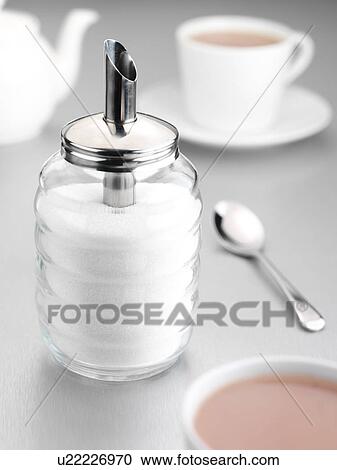 Sugar Shaker And Tea - Non Exclusive View Large Photo Image Stock Image - Sugar Shaker And Tea - Non Exclusive. Fotosearch