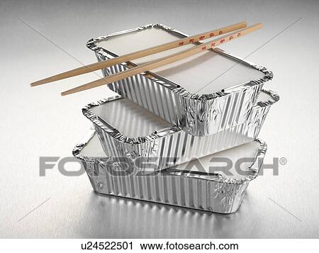 Stock Image - Take Away Cartons. Fotosearch
