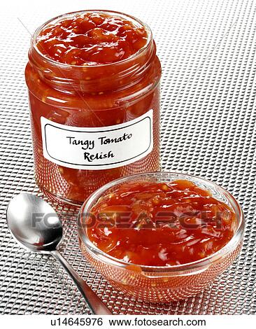 Tangy Tomato Relish - Non Exclusive View Large Photo Image Stock Photograph - Tangy Tomato Relish - Non Exclusive. Fotosearch