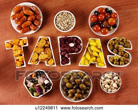 Stock Image - Tapas Dishes - Non Exclusive. Fotosearch
