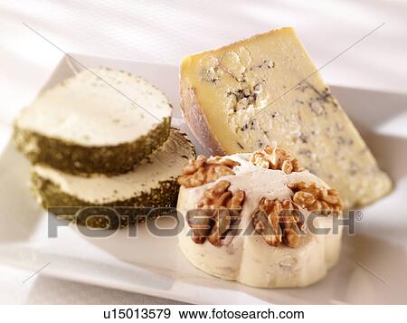 Three French Cheeses - Non Exclusive View Large Photo Image Stock Photo - Three French Cheeses - Non Exclusive. Fotosearch