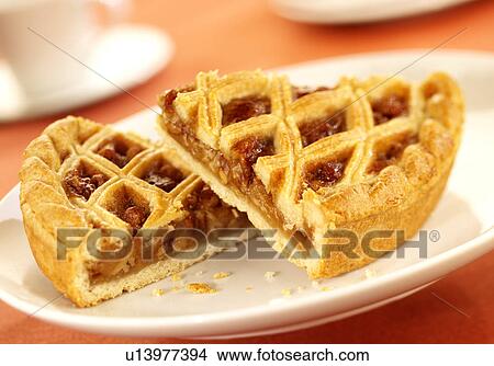 Picture - Toffee Pecan Tart Slice - Non Exclusive. Fotosearch