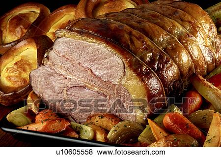 Stock Photo - Traditional roast beef. Fotosearch