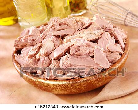 Stock Image - Tuna Fish In Bowl - Non Exclusive. Fotosearch