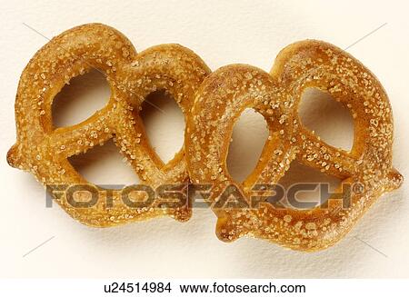 Two Pretzels - Non Exclusive View Large Photo Image Picture - Two Pretzels - Non Exclusive. Fotosearch