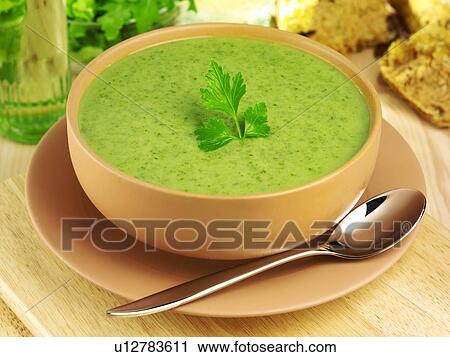 Watercress Soup - Non Exclusive View Large Photo Image Stock Image - Watercress Soup - Non Exclusive. Fotosearch