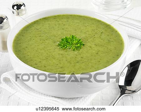 Stock Photography - Watercress Soup - Non Exclusive. Fotosearch