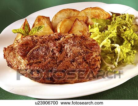 Stock Image - Welsh Lamb Steak- Non Exclusive. Fotosearch