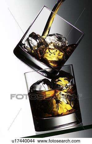 Picture - Whisky pour. Fotosearch