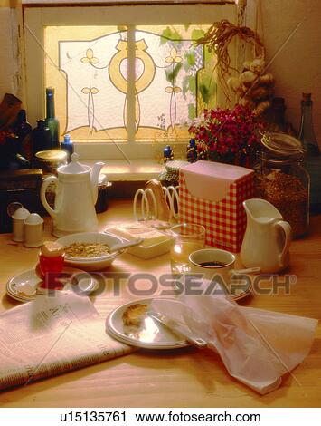 Stock Image - Breakfast Setting. Fotosearch