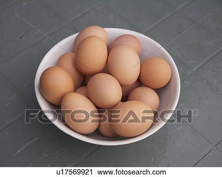 Stock Image - Free range eggs. Fotosearch