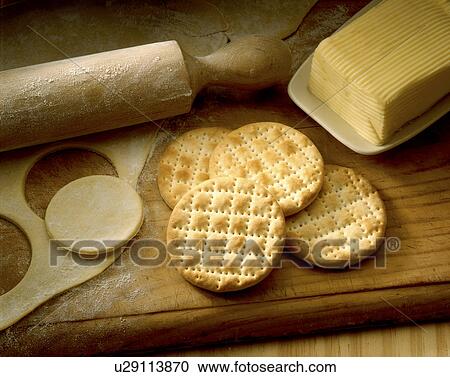 Stock Image - Homemade Crackers. Fotosearch
