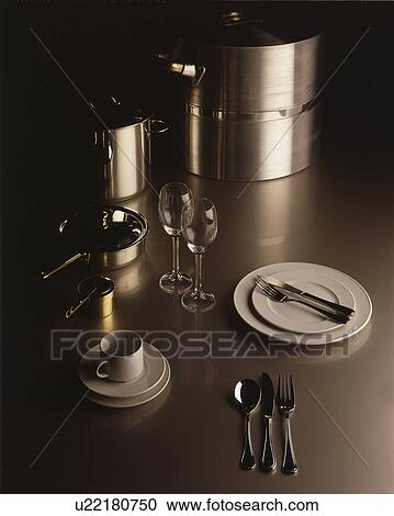 Stainless kitchen ware View Large Photo Image Stock Image - Stainless kitchen ware. Fotosearch