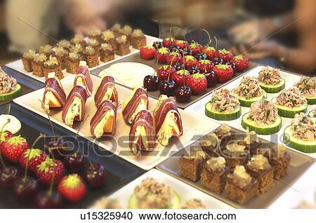 Stock Image - Canapes. Fotosearch