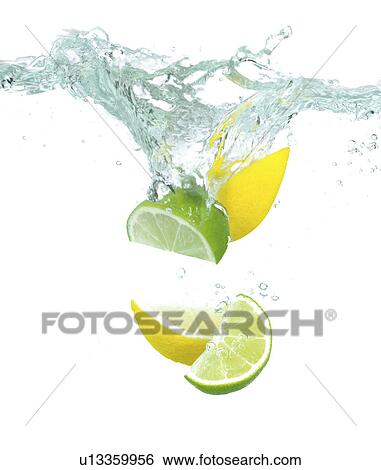 Lemon and Lime Splash View Large Photo Image Stock Photograph - Lemon and Lime Splash. Fotosearch