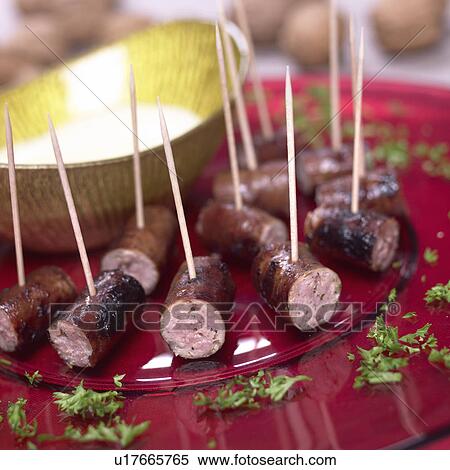 Stock Photography - Sausage and Mash Dips. Fotosearch