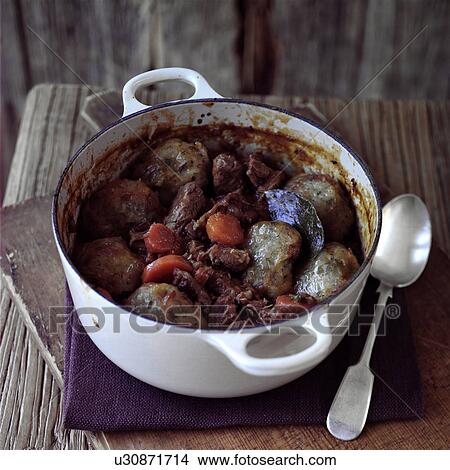 Picture - Beef casserole with dumplings. Fotosearch