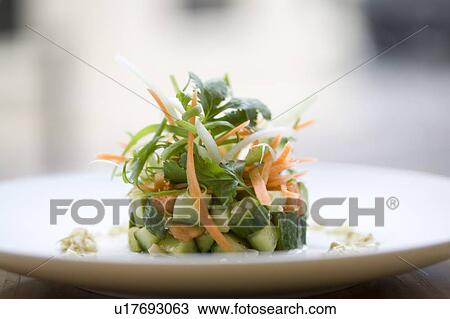 Stock Image - Courgette and Carrot Salad. Fotosearch
