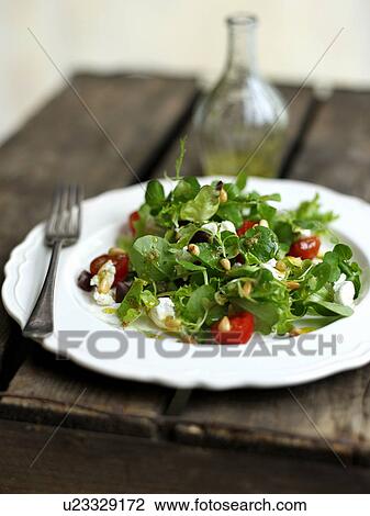Stock Image - Goats Cheese Salad. Fotosearch
