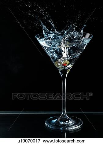 Martini Splash View Large Photo Image Stock Photo - Martini Splash. Fotosearch