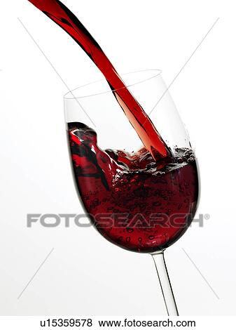 Stock Photo - Red Wine Pour. Fotosearch