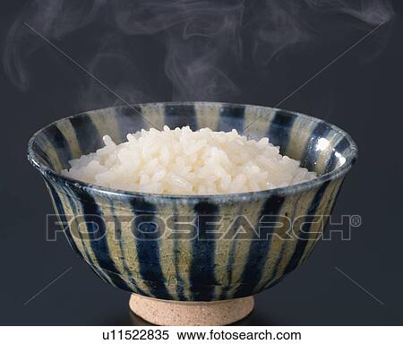 Stock Photography - Boiled Rice, Close Up. Fotosearch