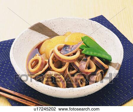 Cooked Squid Dish, High Angle View View Large Photo Image Stock Image - Cooked Squid Dish, High Angle View. Fotosearch
