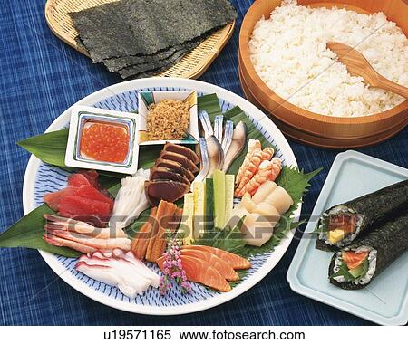 Hand Rolls Sushi, High Angle View View Large Photo Image Stock Photography - Hand Rolls Sushi, High Angle View. Fotosearch