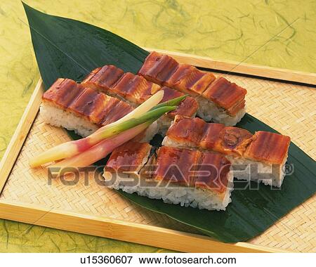 Stock Photo - Oshizushi, High Angle View. Fotosearch