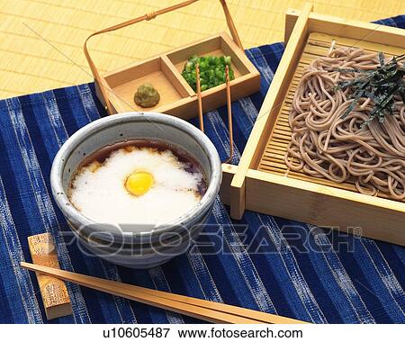 Tororo Soba, High Angle View View Large Photo Image Stock Photo - Tororo Soba, High Angle View. Fotosearch
