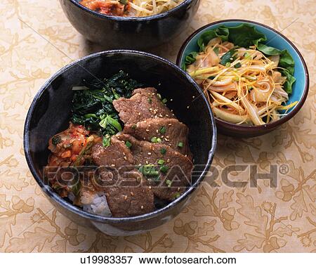 Korean food View Large Photo Image Stock Photo - Korean food. Fotosearch