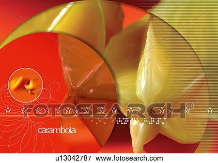 Star fruit superimposed on a red background View Large Illustration Stock Illustration - Star fruit superimposed on a red background. Fotosearch